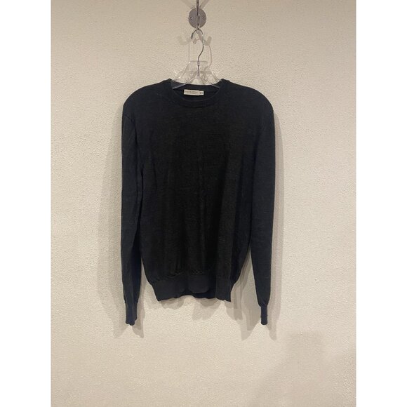 Suitsupply Sweater Mens XL Gray Merino Wool Crewneck Pullover Lightweight Knit - Picture 1 of 5